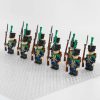 napoleonic-wars-hessian-light-infantry-minifigure-set-of-10pcs-with-rifles-bayonets