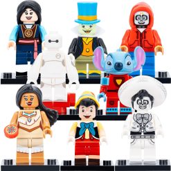 Animated Movie Character Minifigure Set – Mulan, Stitch, Pocahontas, Pinocchio & More