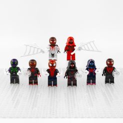 spider-man-miles-morales-suit-variants-minifigure-set-of-8pcs