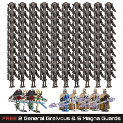 star-wars-100pcs-b2-battle-droid-battalion-minifigure-bundle-gunmetal-gray-canon-arm