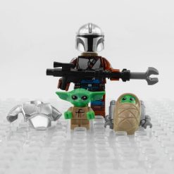 star-wars-mandalorian-with-beskar-armour-and-baby-grogu-minifigure-set