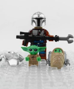 star-wars-mandalorian-with-beskar-armour-and-baby-grogu-minifigure-set