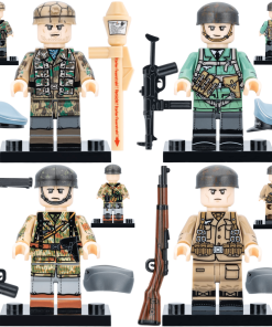 WWII German Luftwaffe Infantry Minifigure Set