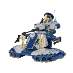 Star Wars Battle Droid Armored Assault Tank MOC Building Set - 398pcs (Blue)