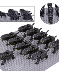 Lord of the Rings Armored Wargs (Black) Minifigure Set