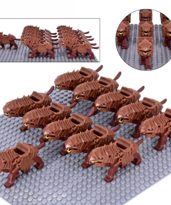 Lord of the Rings Armored Wargs (Brown) Minifigure Set