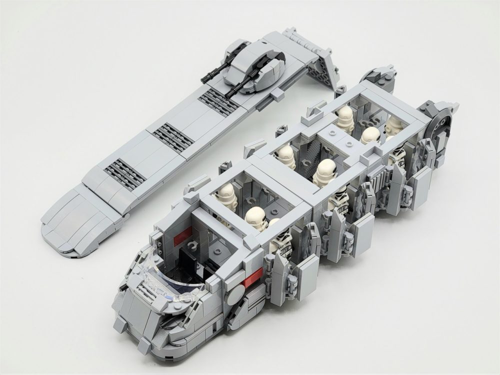 Star Wars K79-S80 Imperial Troop Transport With Stormtroopers MOC Set with 10pcs Minifigure (741pcs) - Image 4