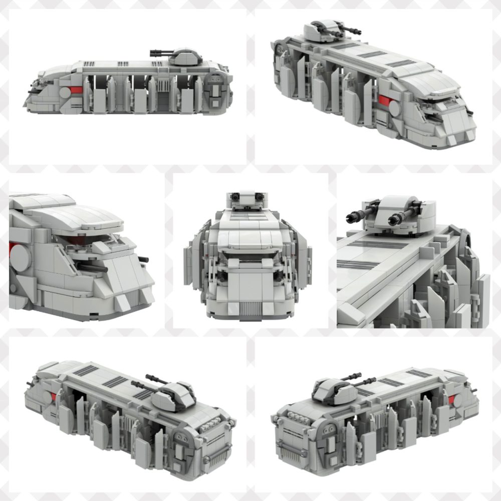 Star Wars K79-S80 Imperial Troop Transport With Stormtroopers MOC Set with 10pcs Minifigure (741pcs) - Image 10