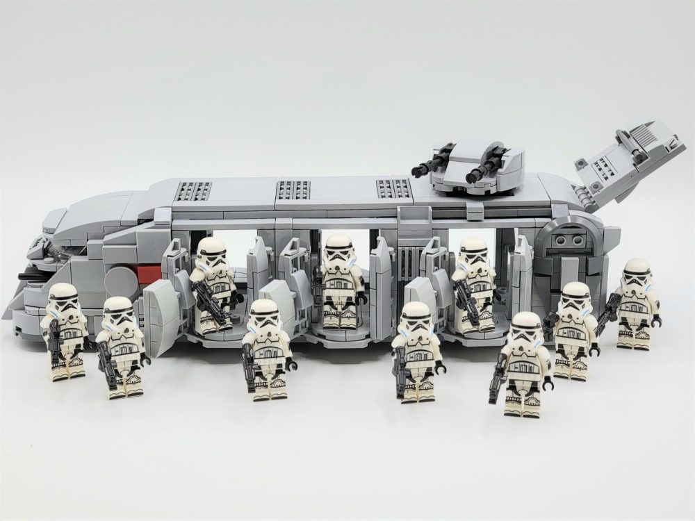 Star Wars K79-S80 Imperial Troop Transport With Stormtroopers MOC Set with 10pcs Minifigure (741pcs)