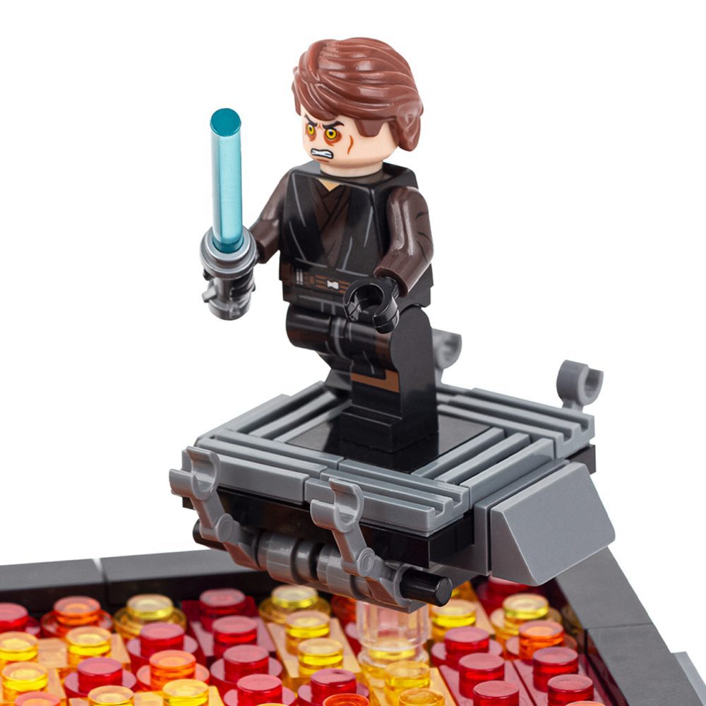 Star Wars Duel On Mustafar MOC Set with Anakin & Obi-Wan Minifigures (314pcs) - Image 4