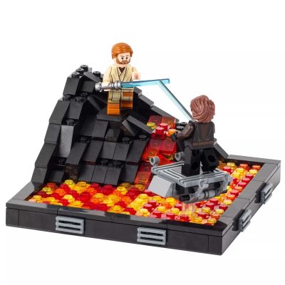Star Wars Duel On Mustafar MOC Set with Anakin & Obi-Wan Minifigures (314pcs)