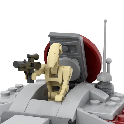 Star Wars Battle Droid Armored Assault Tank MOC Building Set - 398pcs (Red) - Image 7