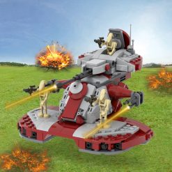 Star Wars Battle Droid Armored Assault Tank MOC Building Set - 398pcs (Red)