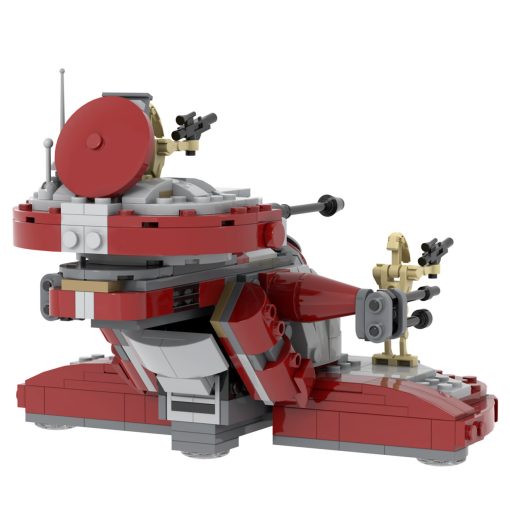 Star Wars Battle Droid Armored Assault Tank MOC Building Set - 398pcs (Red) - Image 3