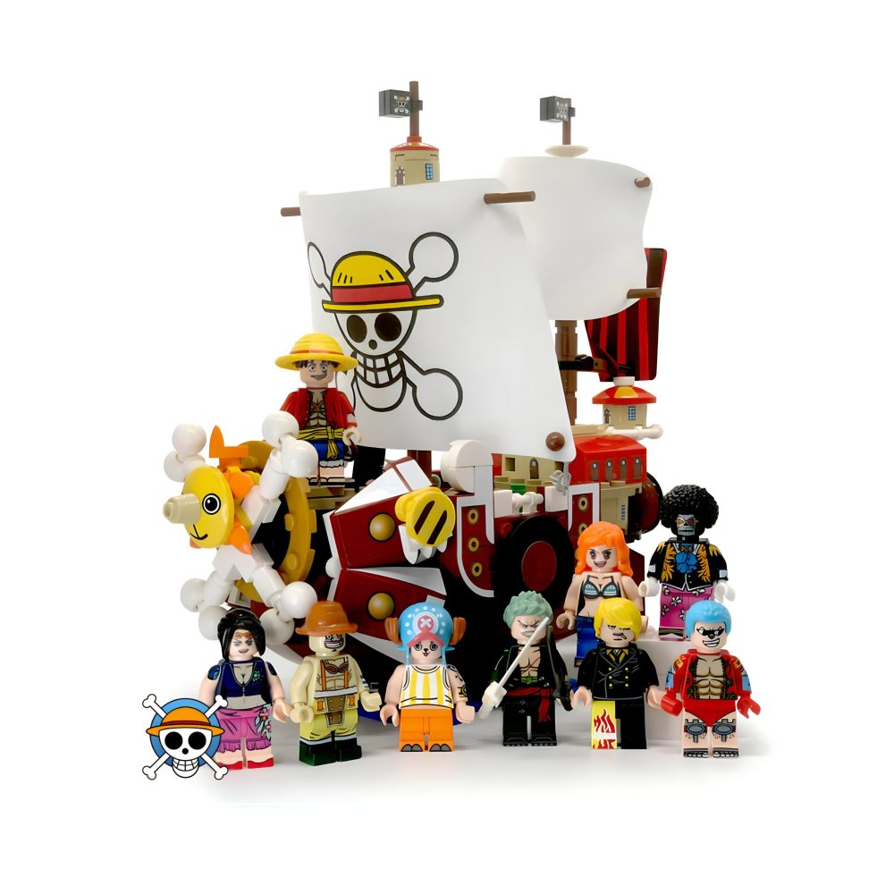 One Piece: Thousand Sunny Pirate Ship MOC Set With 9pcs Minifigures (432pcs)