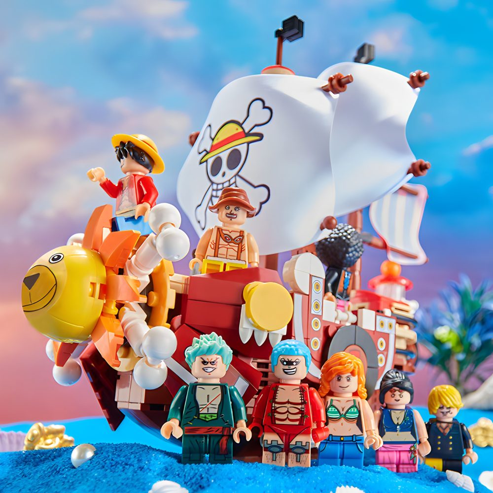 One Piece: Thousand Sunny Pirate Ship MOC Set With 9pcs Minifigures (432pcs) - Image 11
