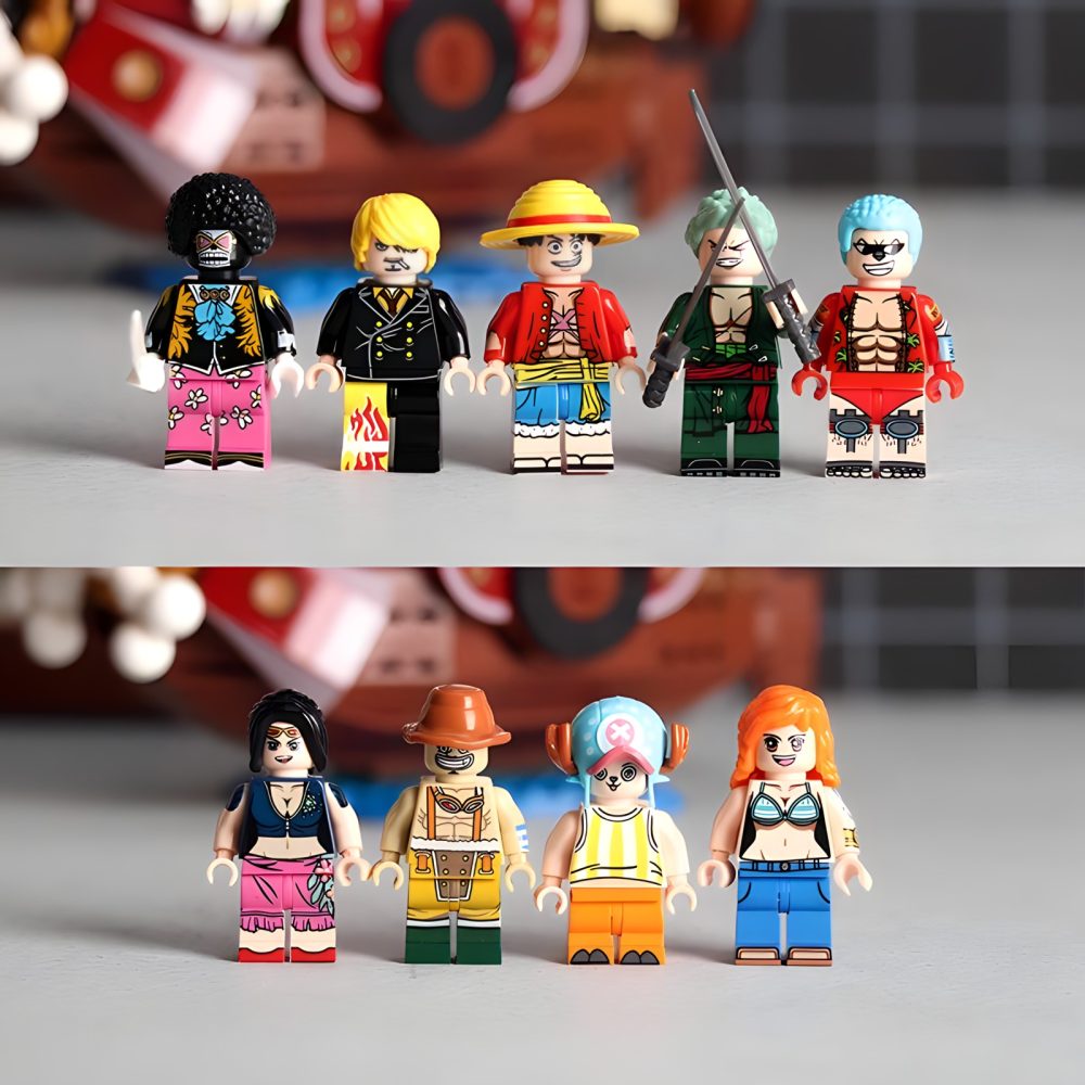 One Piece: Thousand Sunny Pirate Ship MOC Set With 9pcs Minifigures (432pcs) - Image 4