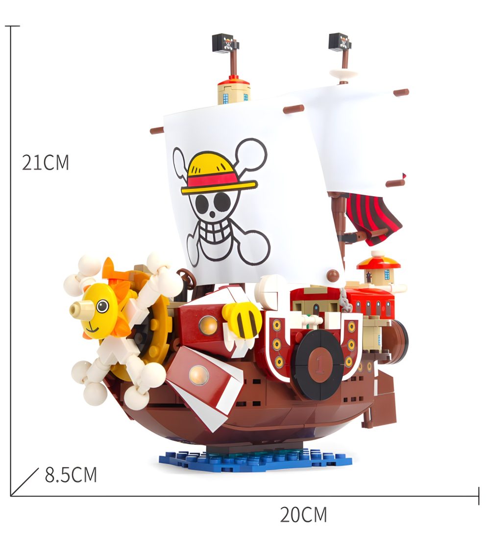 One Piece: Thousand Sunny Pirate Ship MOC Set With 9pcs Minifigures (432pcs) - Image 8