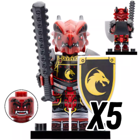 Red Dragon Samurai 5pcs