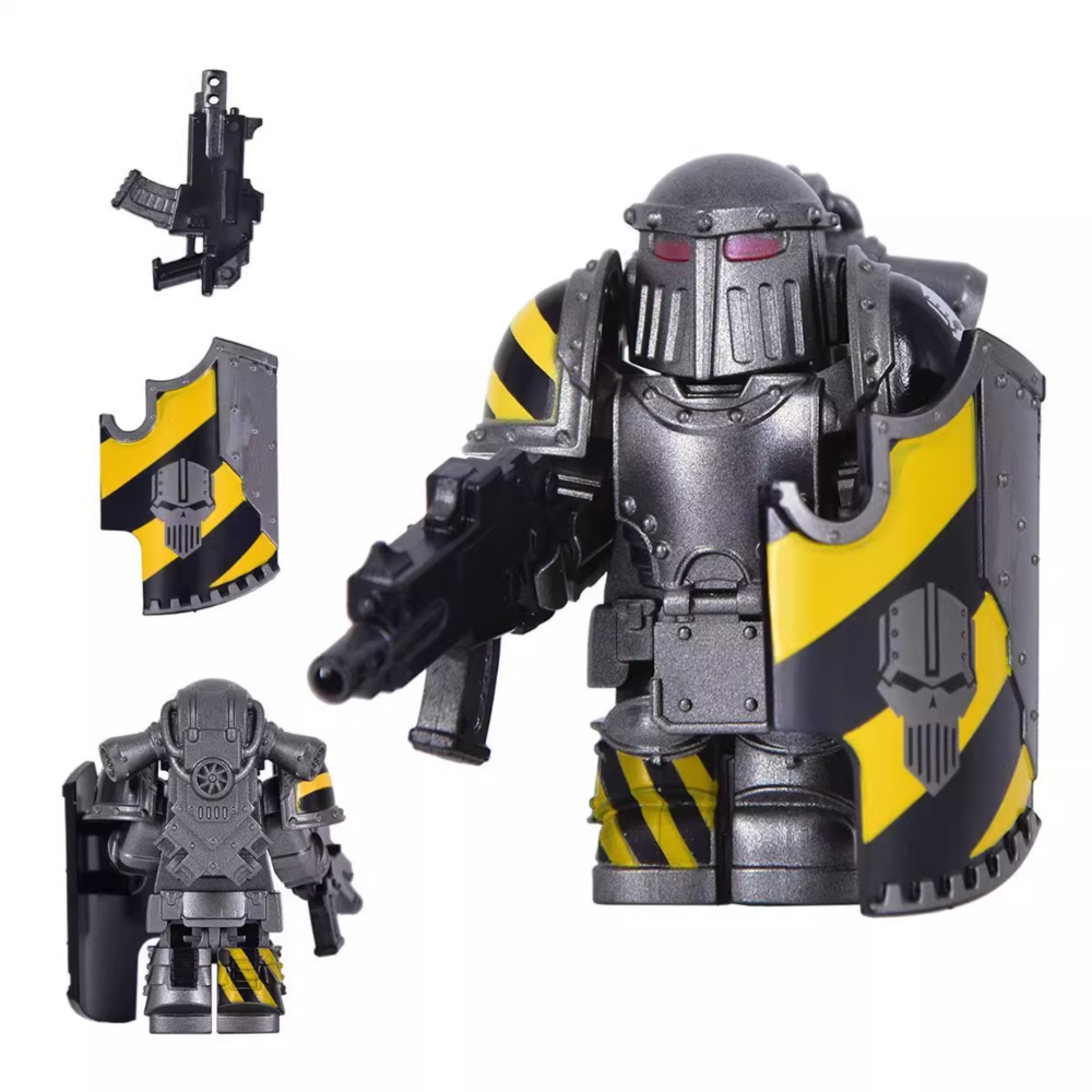 Warhammer Space Marine Mk III Iron Power Armour Minifigure Set - Mocerra