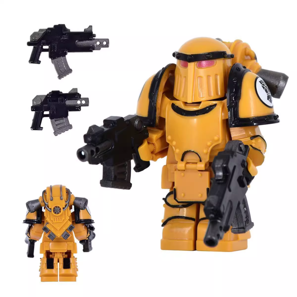 Warhammer Space Marine Mk III Iron Power Armour Minifigure Set - Mocerra